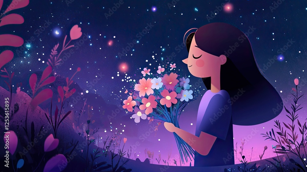 cartoon character in romantic cartoon character in romantic