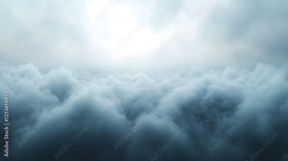 A background of layered fog with a gradient fade into pure white. A background of layered fog with a gradient fade into pure white.