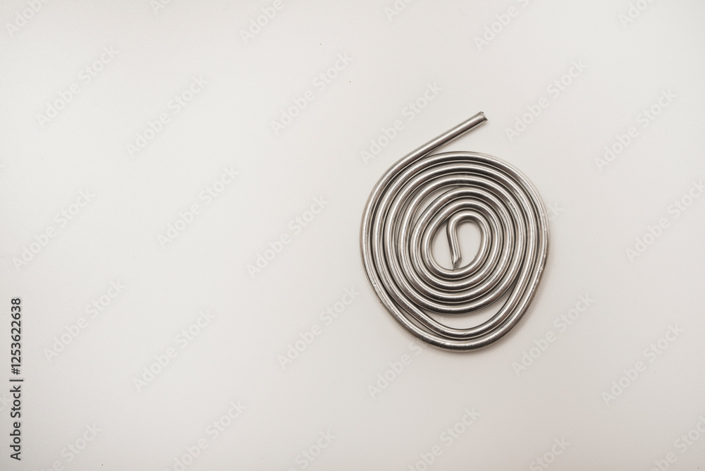 Fototapeta premium A skein of solder for soldering electronics. Tin-lead solder.
