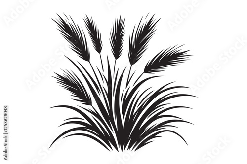 Grass silhouette vector