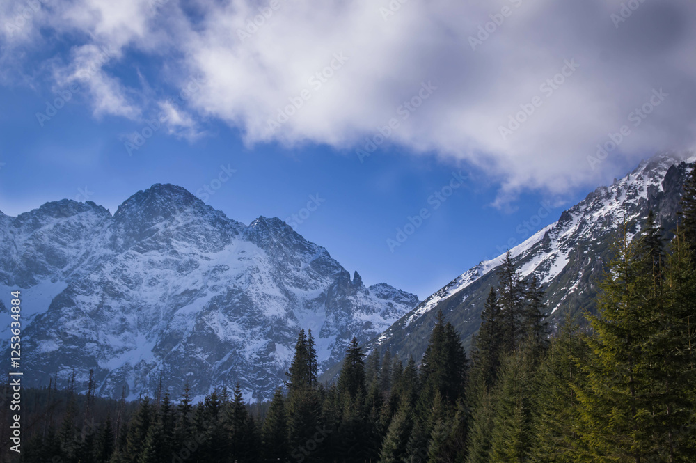 mountain landscape with clouds mountain landscape with clouds