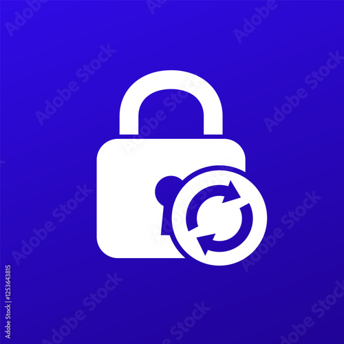password reset or change vector icon