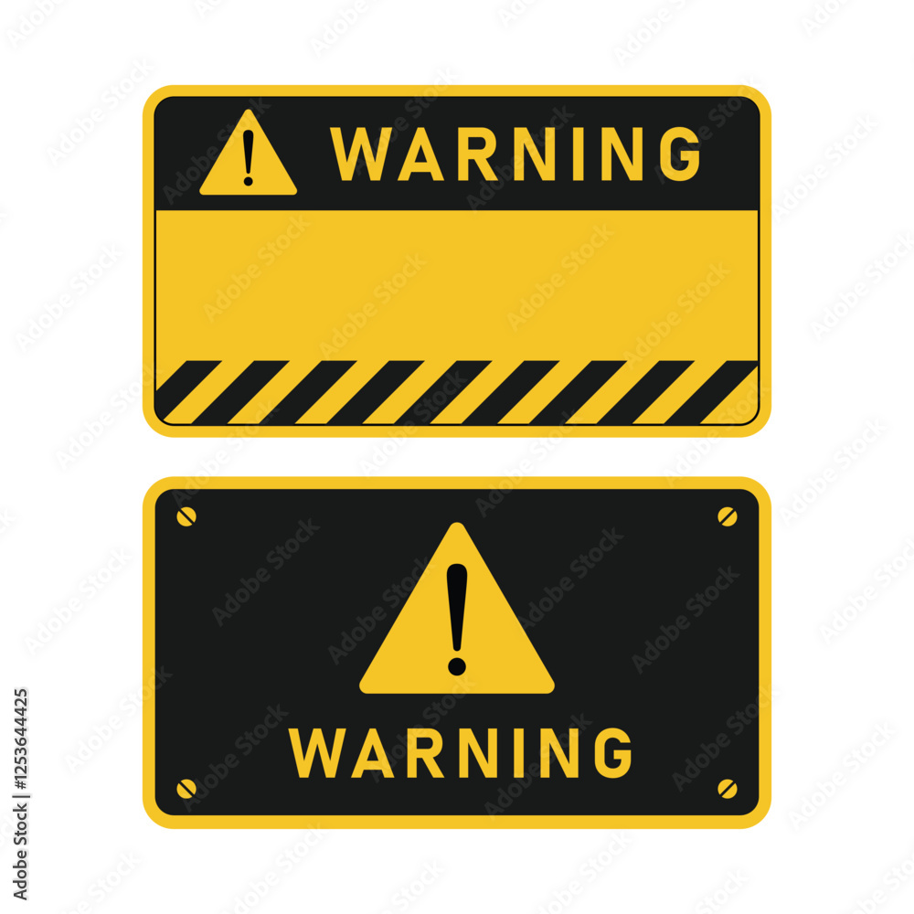 warning sign vector warning sign vector