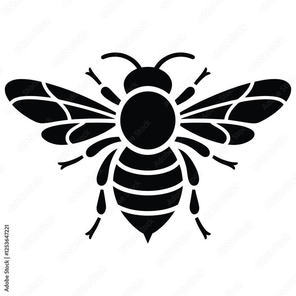 Obraz premium Cartoon Bee in Shades.