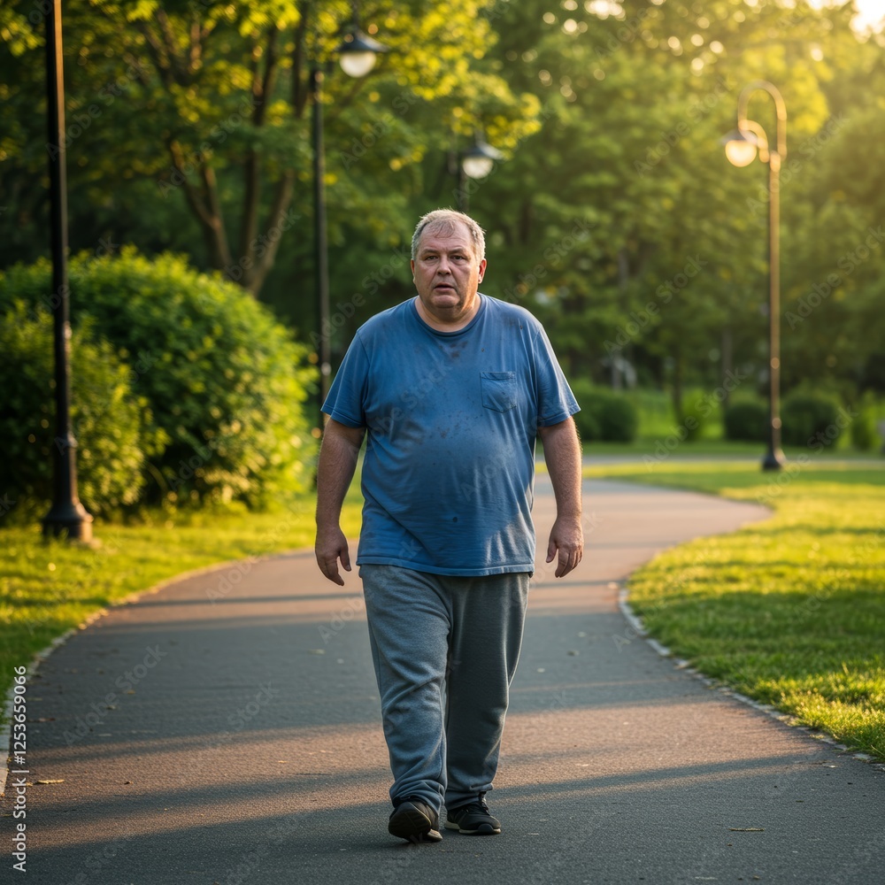 Obraz premium male jog running