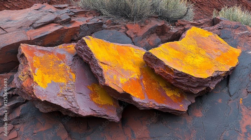 Fototapeta premium Vibrant Orange & Red Rocks: Stunning Desert Landscape Photography