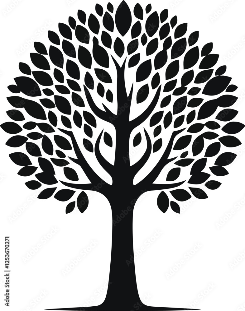 tree vector silhouettes