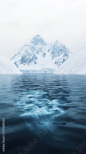 Wallpaper Mural Desolate mountains and melting glaciers highlight the urgent crisis of global warming Torontodigital.ca