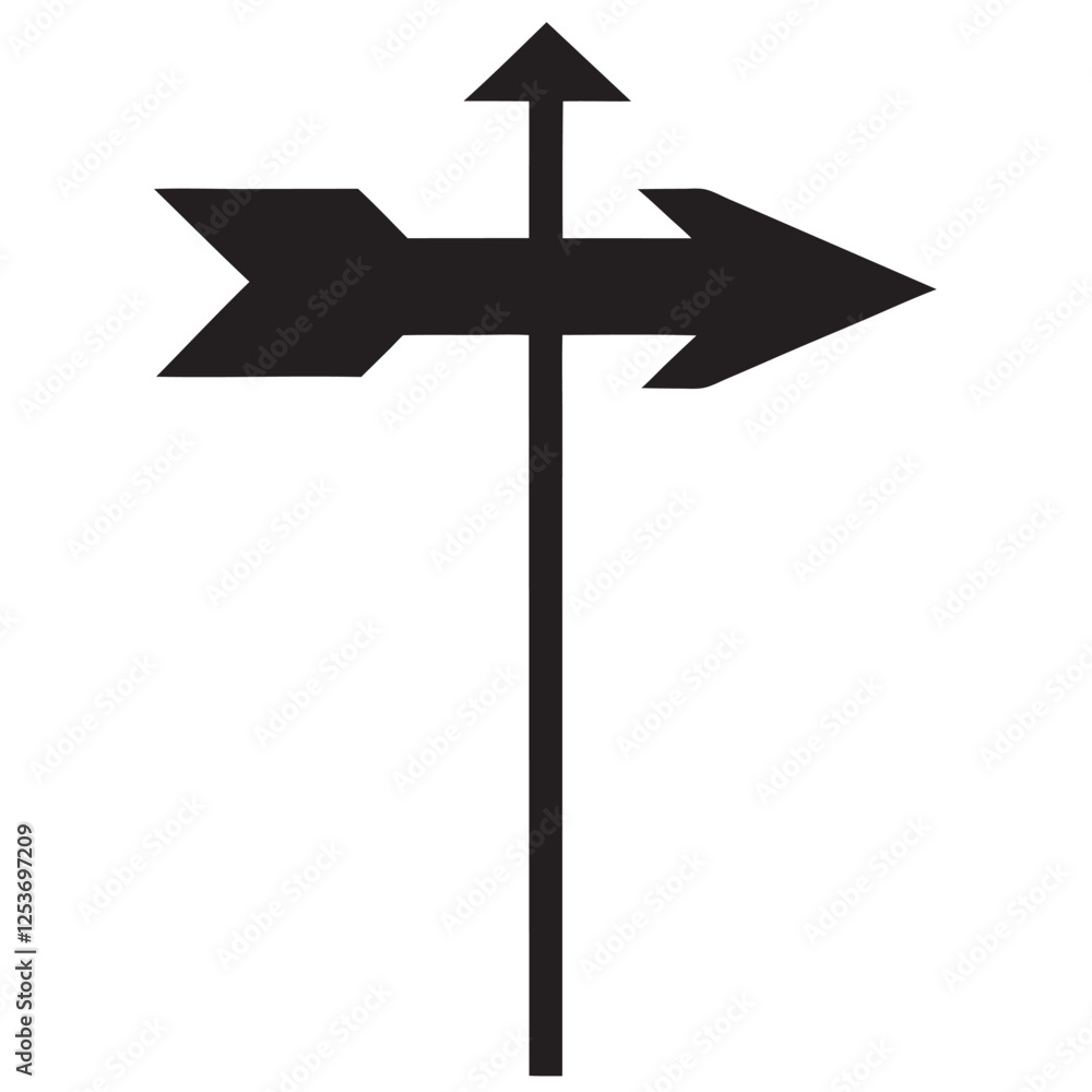direction arrow vector art silhouette direction arrow vector art silhouette