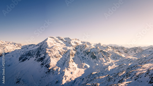 Majestic Alpine Peak Under Winter Sun (Bormio, Italy)