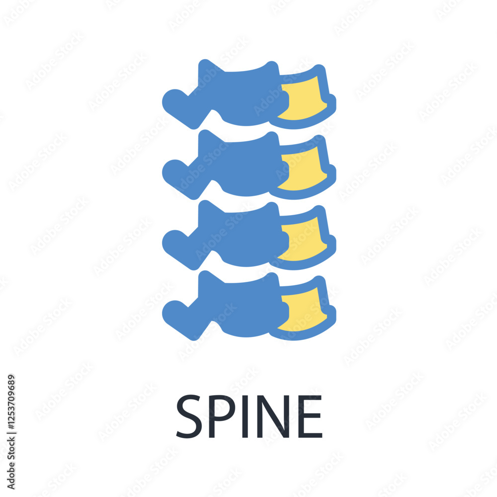 Spine icon. vector.Editable stroke.linear style sign for use web design,logo.Symbol illustration. Spine icon. vector.Editable stroke.linear style sign for use web design,logo.Symbol illustration.