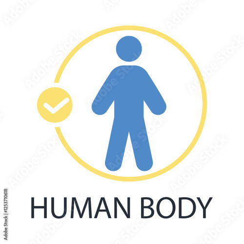 human body icon. vector.Editable stroke.linear style sign for use web design,logo.Symbol illustration.