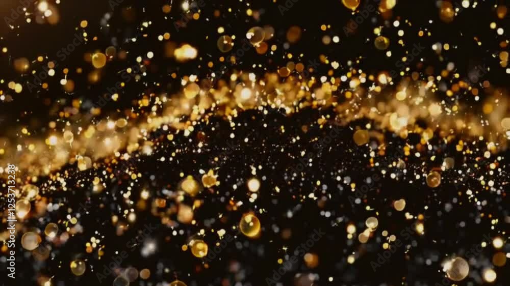 Golden Sparkle Burst: A Luxurious Abstract Image Golden Sparkle Burst: A Luxurious Abstract Image