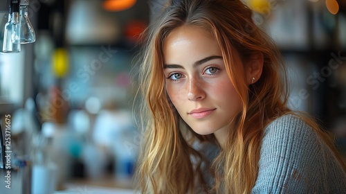 Wallpaper Mural Research Intern Analyzing Data in Collaborative Team Workspace – Perfect for Career, Education, and Office Themes Torontodigital.ca