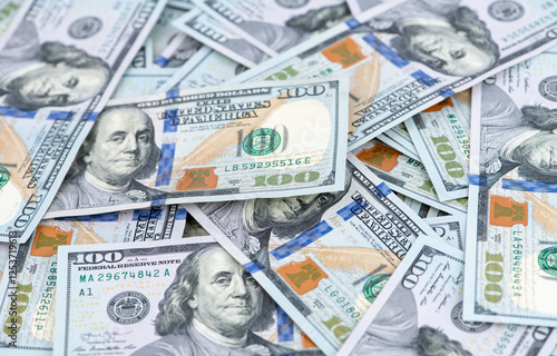 Background of 100 dollar bills