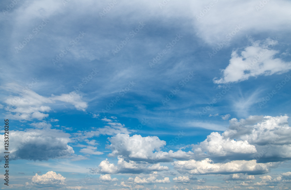 Blue sky with white clouds. Blue sky with white clouds.