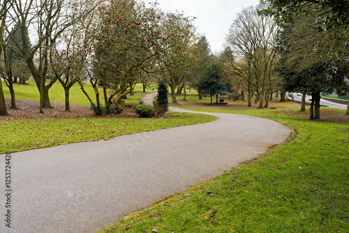 Buile Hill park Salford Manchester, footpath round the park photo