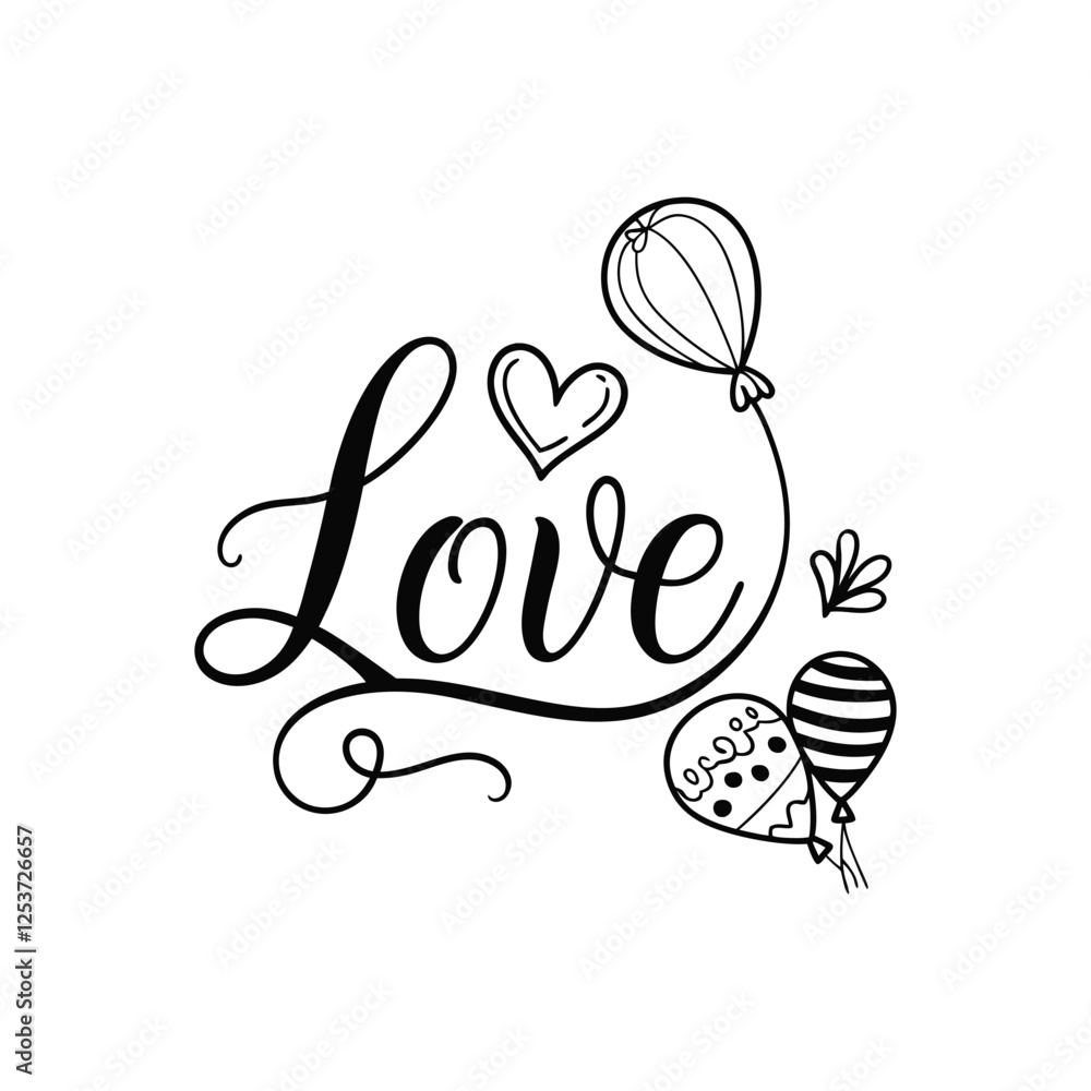 Obraz premium Hearts. Hand-drawn design elements