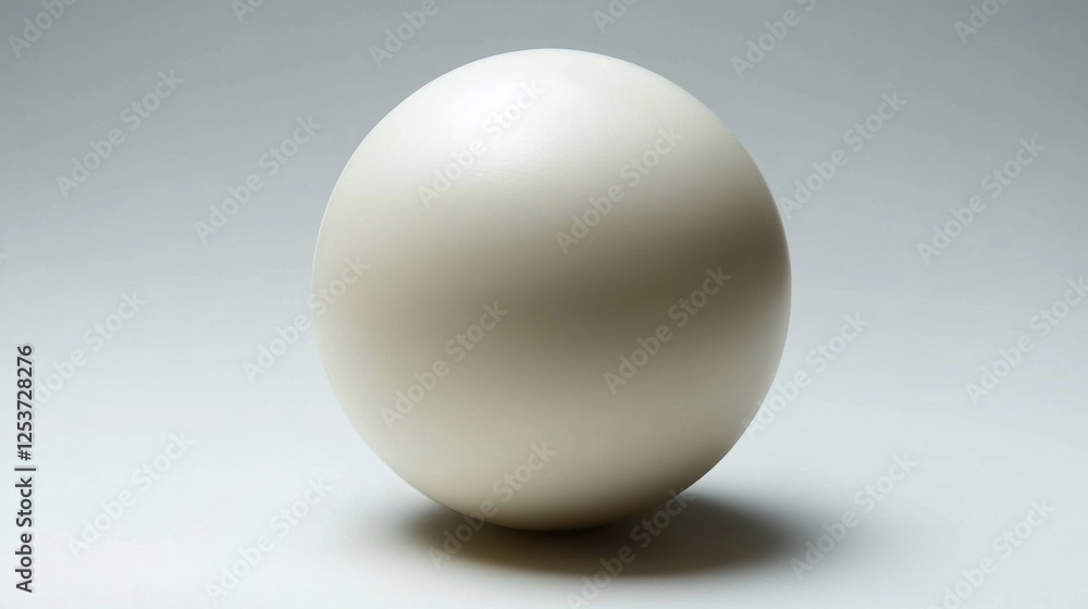 Minimalist White Sphere on Plain Background Emphasizing Clean Lines and Geometric Shapes Minimalist White Sphere on Plain Background Emphasizing Clean Lines and Geometric Shapes