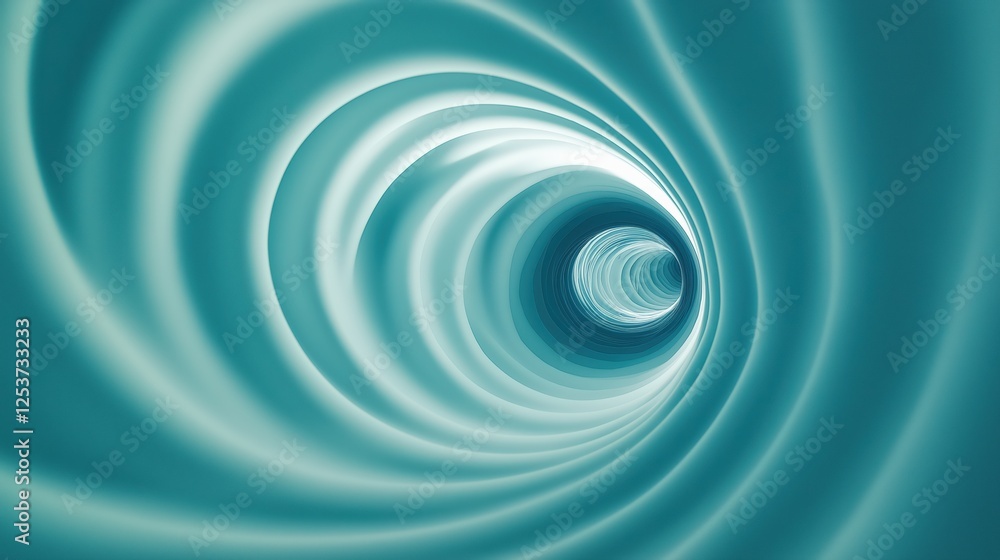 Teal Swirling Tunnel Effect Design Teal Swirling Tunnel Effect Design