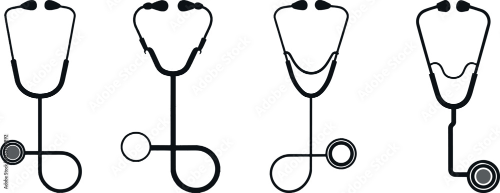 Stethoscope nurse and physician tools vector art for healthy diagnose Stethoscope nurse and physician tools vector art for healthy diagnose