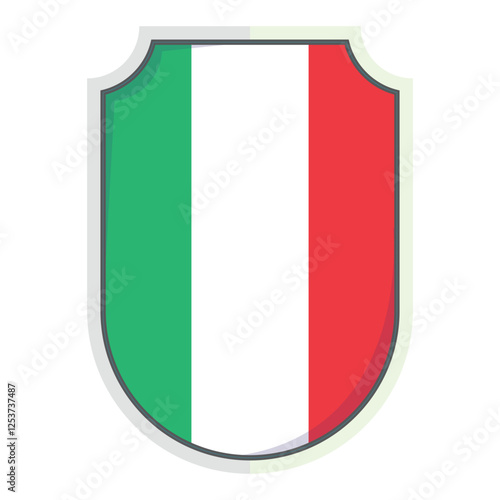 Italian national flag Shield Badge Free Download Italian national flag Shield Badge - GFXLoad