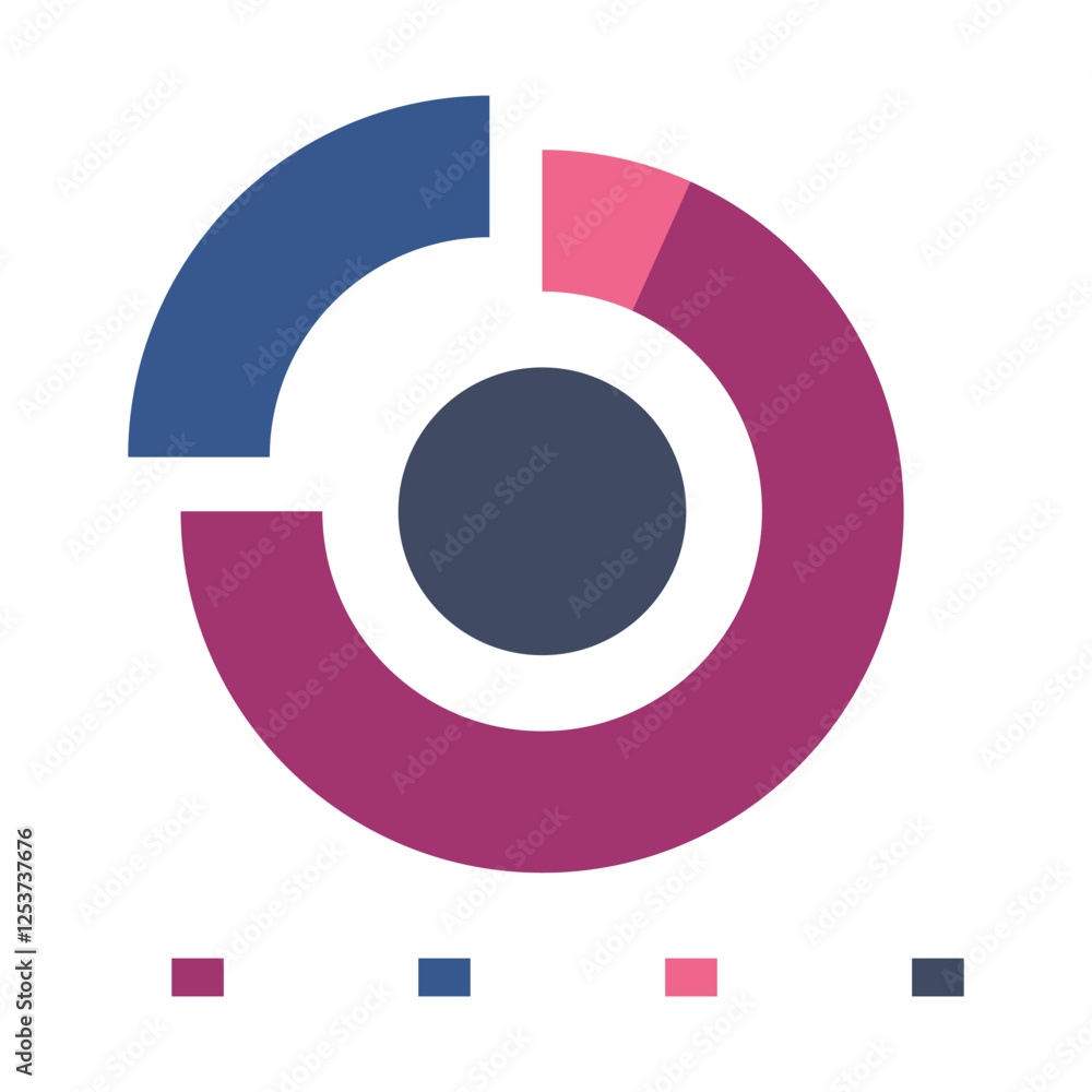 Business Statistic Pie Chart Graphic Element Business Statistic Pie Chart Graphic Element