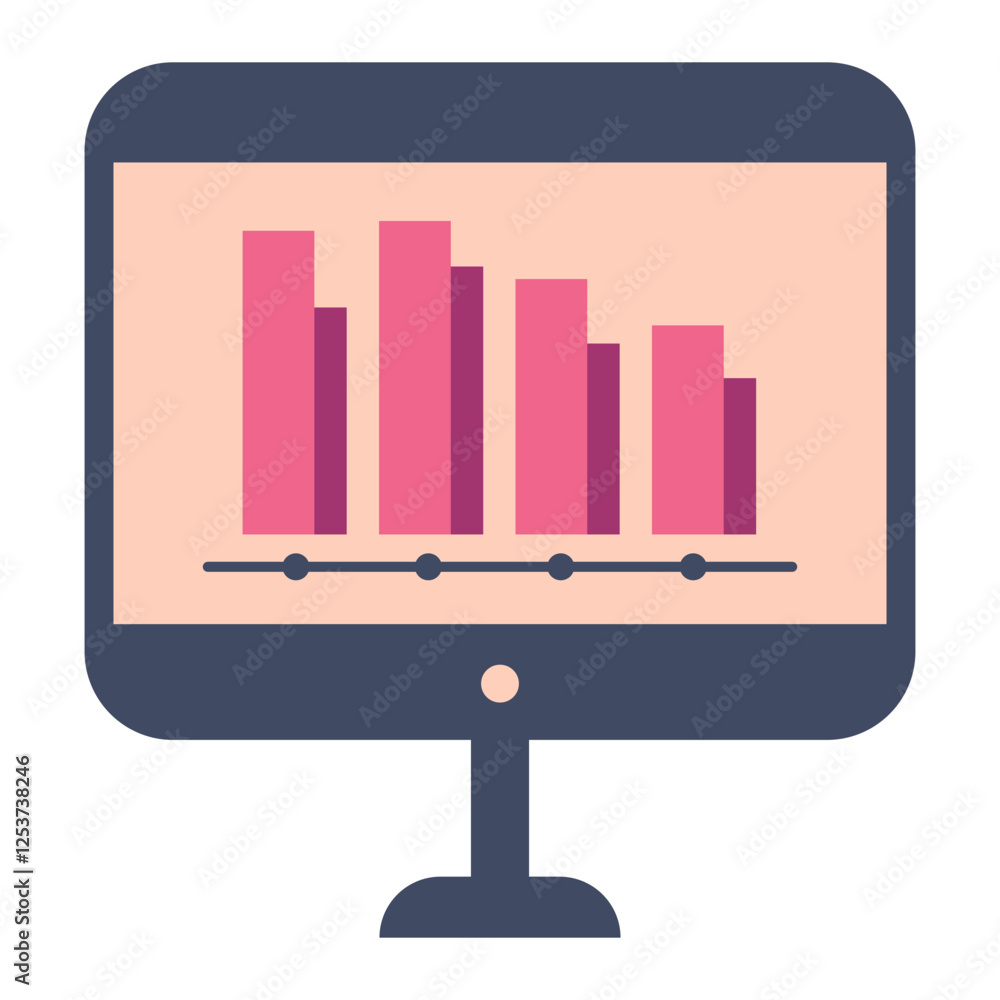 Business Statistic Chart Graphic Element Business Statistic Chart Graphic Element