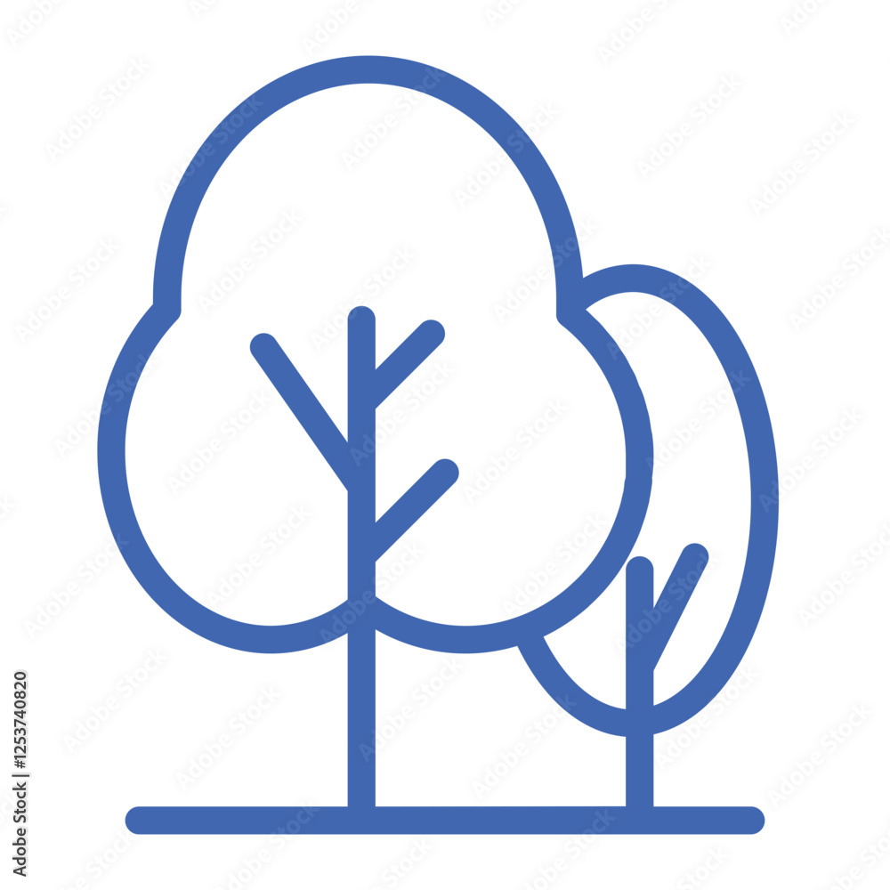 trees color icon trees color icon
