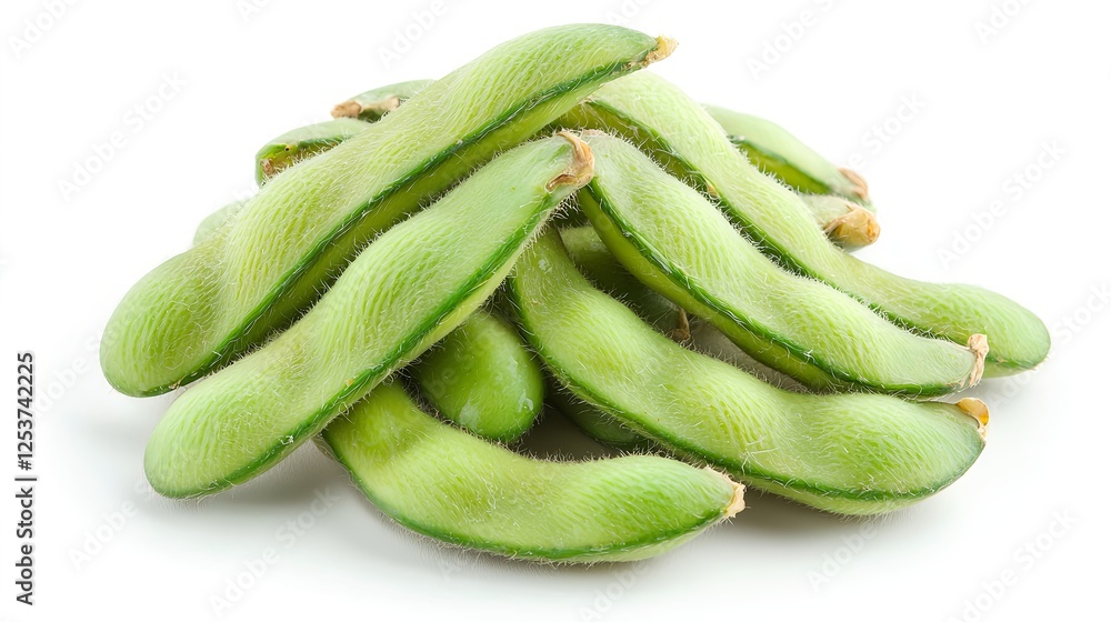 custom made wallpaper toronto digitalFresh Edamame Pods Piled on White Background for Healthy Eating
