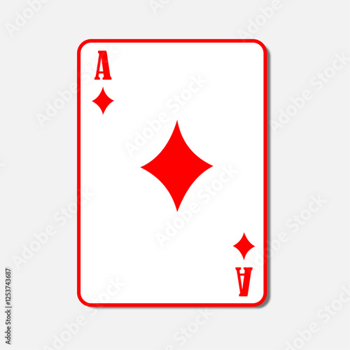 Diamond ace playing card