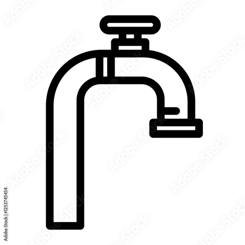Photography hose line icon