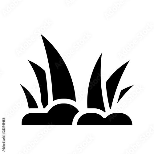 weeds solid icon
