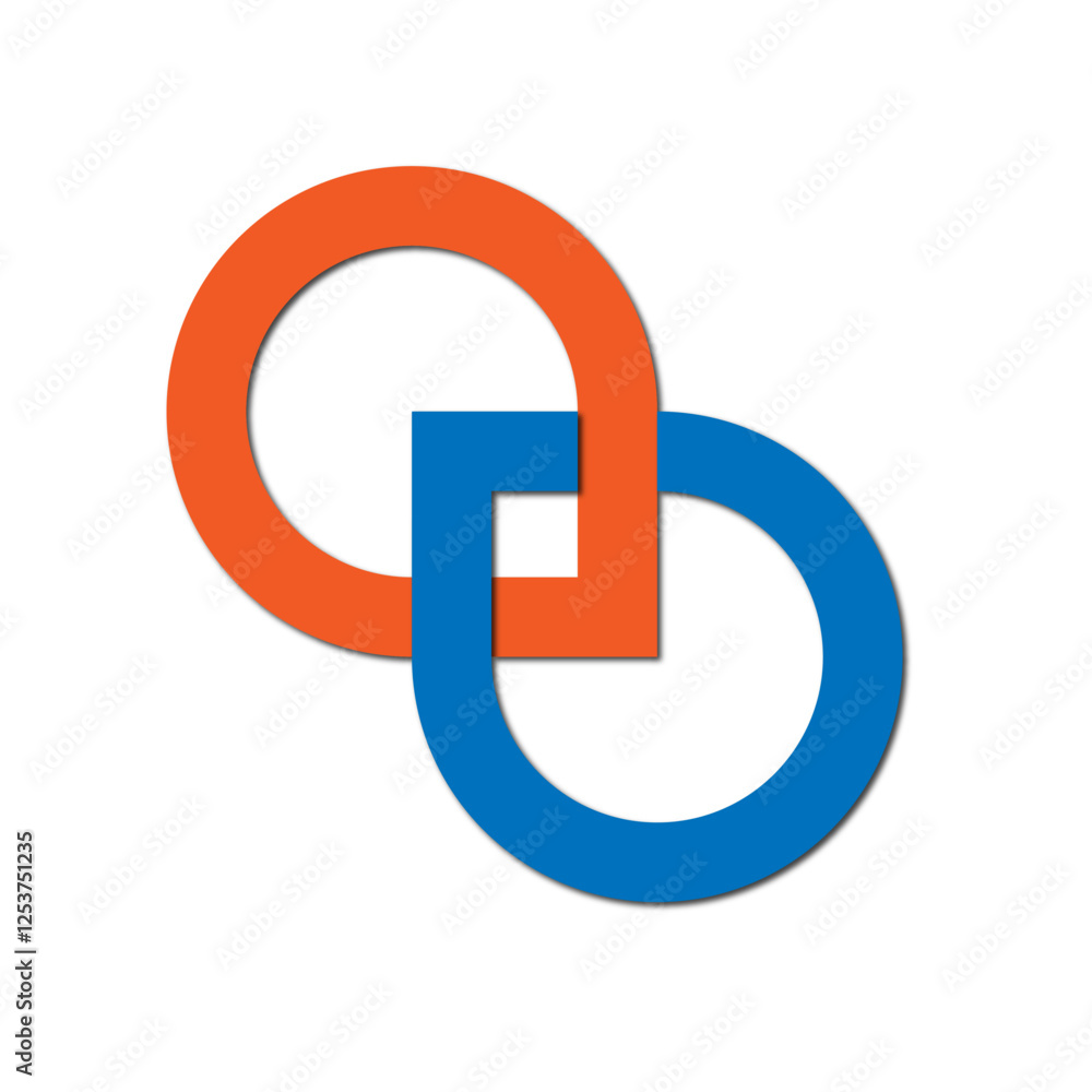 Web line modern color full logo design Web line modern color full logo design