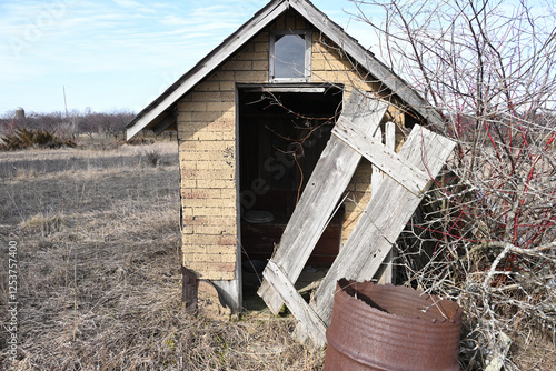 Old outhouse in Wisconsin