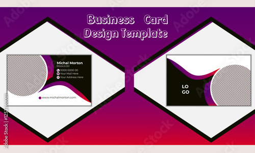 Luxury with minimalist and attractive Business Card Design 