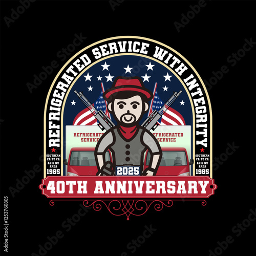 Creative T shirt design for refrigerated trucking company