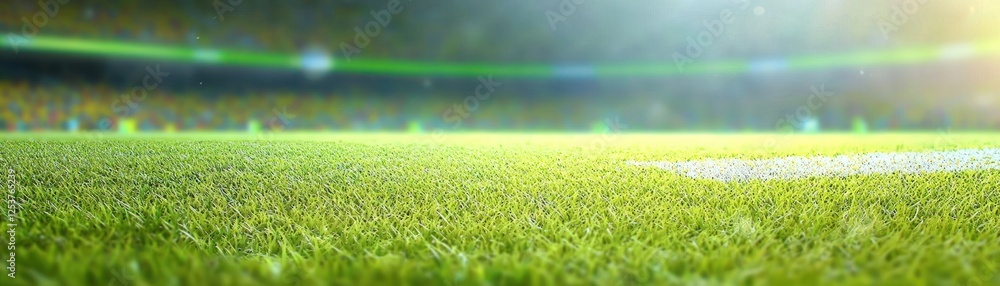 Fototapeta premium Soccer field, stadium, game, background, sports image