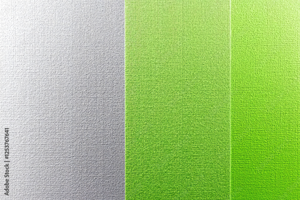 Fototapeta premium Vertical color gradient, Textured surface, Lime green to white transition, Minimalist design, Abstract background, Smooth color blocks, Subtle fabric texture, Clean modern aesthetic, Graphic design
