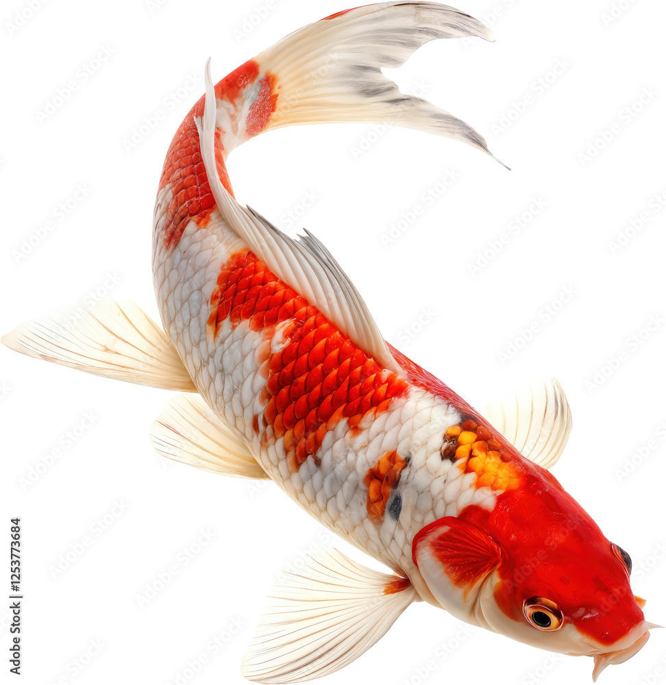 Fototapeta premium Graceful Koi in Motion