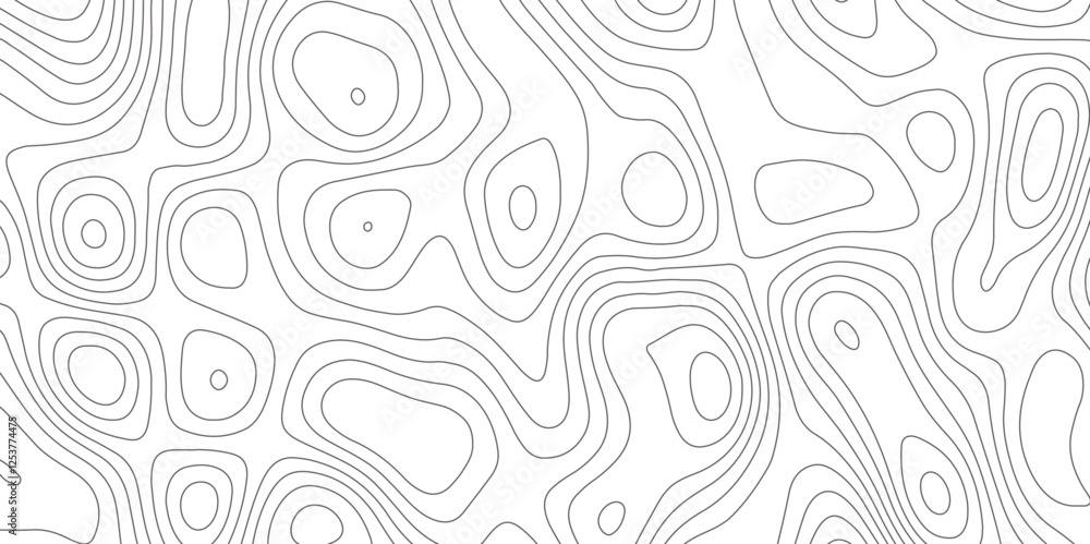 Fototapeta premium Abstract design with seamless pattern with lines topographic map. geographic mountain relief. retro topographic map. geographic contour map paper texture. terrain path isolated on a background.