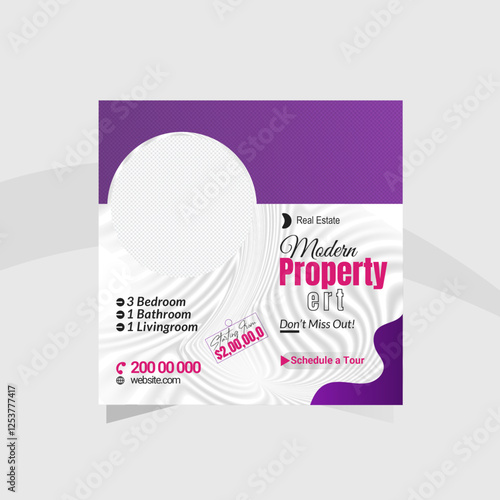 Real Estate Marketing: Editable Social Media Post Templates for Property Promotion & Sales