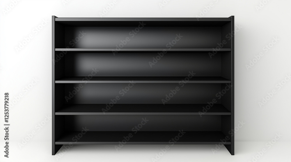 black bookshelf with multiple compartments on white background , bookcase black bookshelf with multiple compartments on white background , bookcase