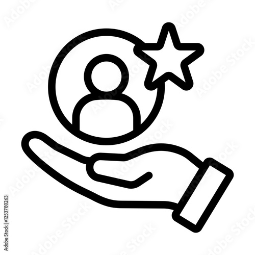 Customer outline icon