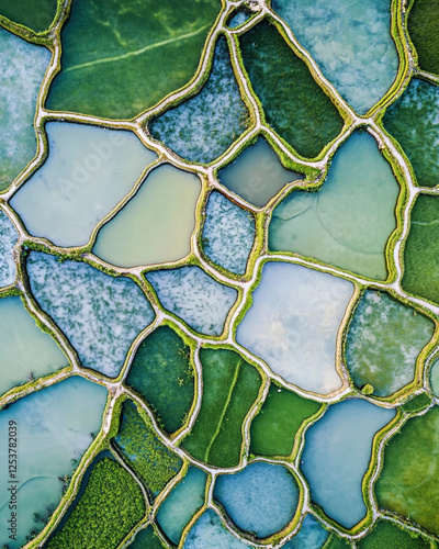 Panoramic View of Southeast Asian Rice Fields
