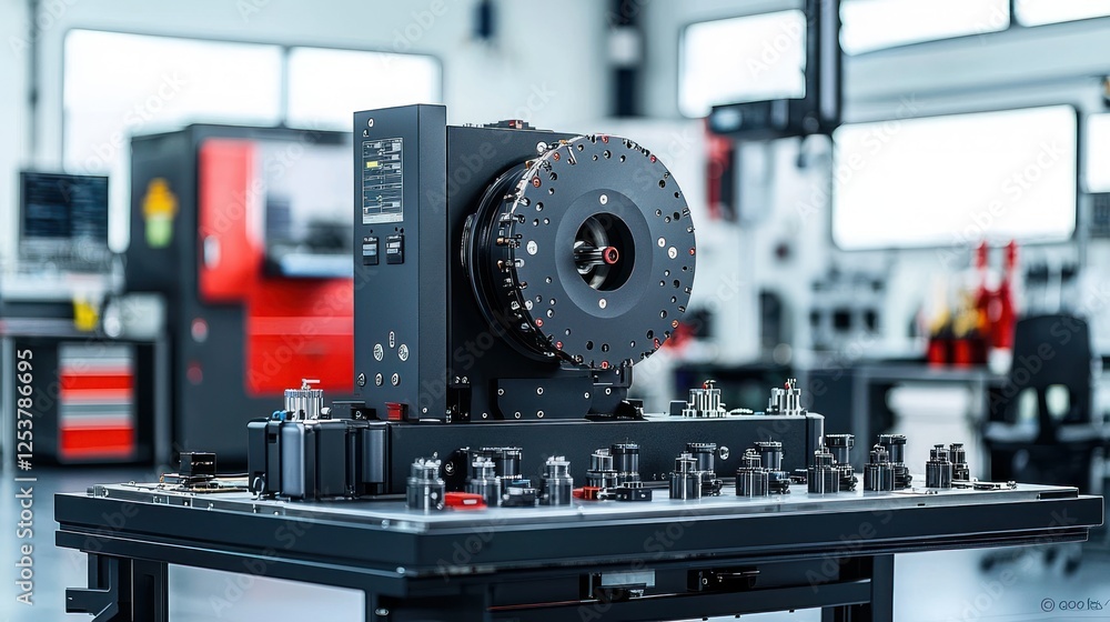 Precision engineering device in factory Precision engineering device in factory