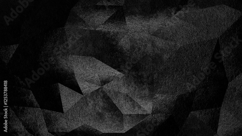 Abstract Geometric Greyscale Backdrop (3d rendering)