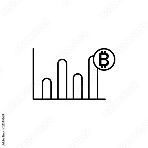 Bitcoin Evolution icon Vector logo set flat
