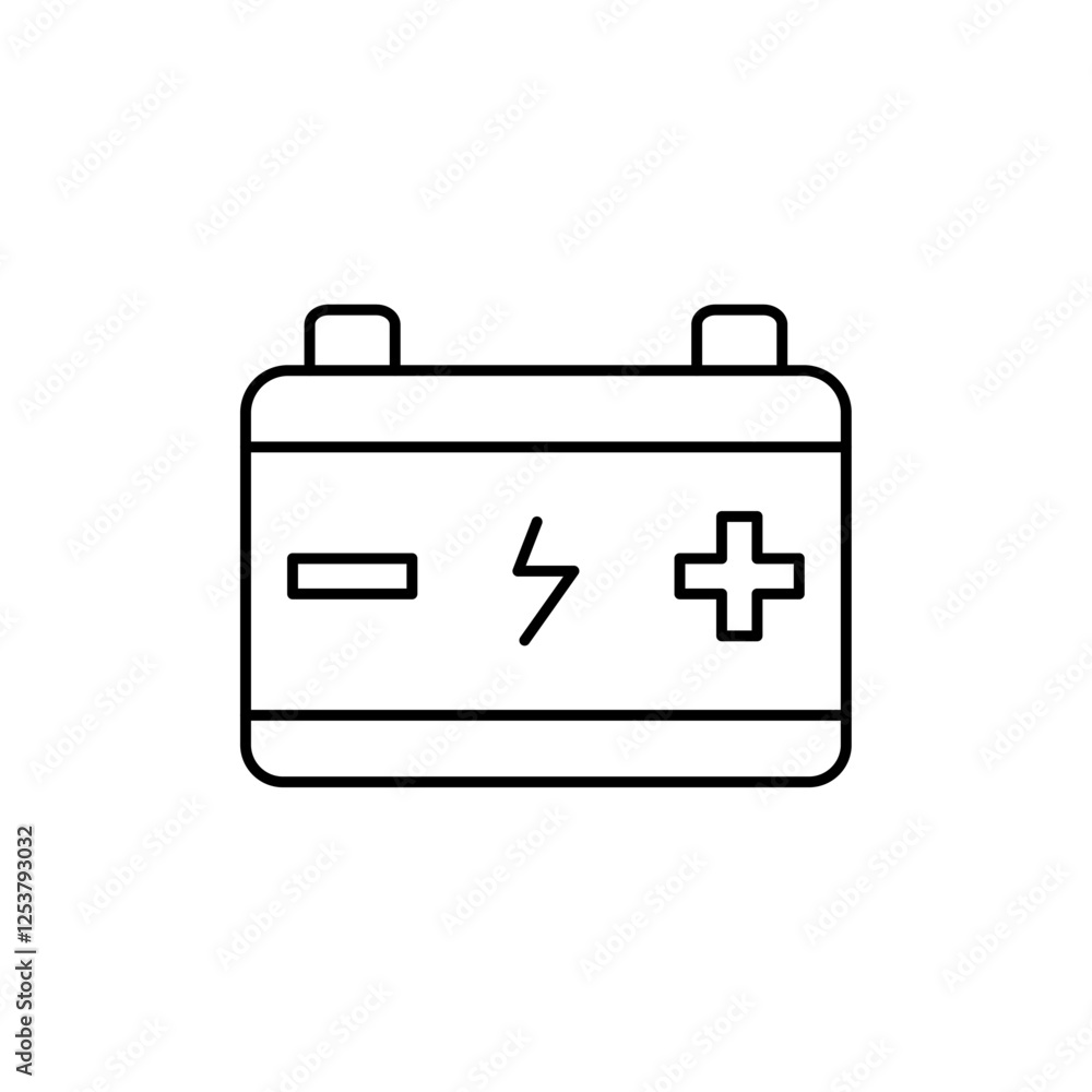 Car battery icon Vector logo set flat Car battery icon Vector logo set flat