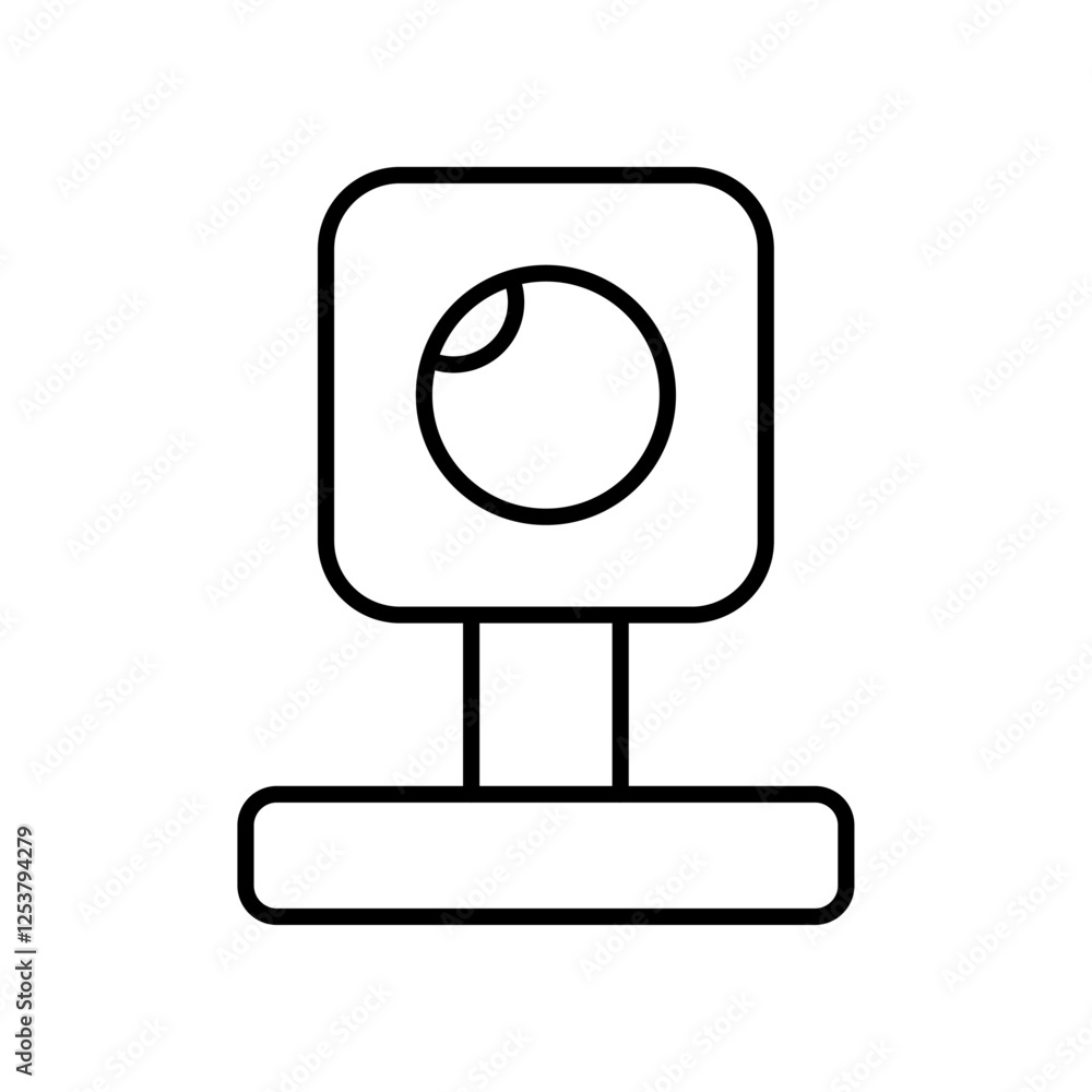 Digital Webcam icon Vector logo set flat Digital Webcam icon Vector logo set flat